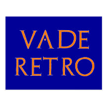 vade retro postkarten