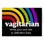 VAGITARIAN Definition Cards