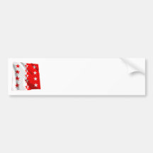 Valais Waving Flag Bumper Stickers