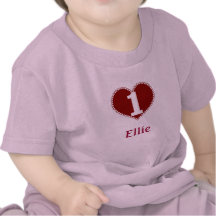 Valentine 1st Birthday T-shirts