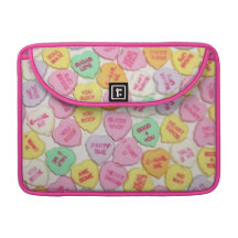 Valentine Candy Hearts Sleeves For MacBooks