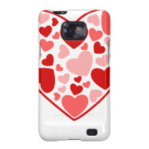 Valentine Day Hearts in Heart Samsung Galaxy SII Cases