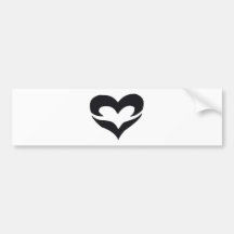 Valentine Heart Bumper Stickers