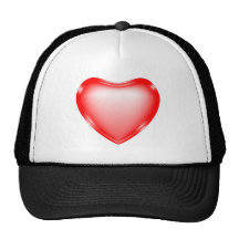 valentine heart mesh hats
