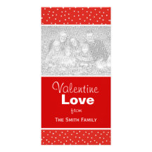 Valentine Hearts Vertical Photo Cards