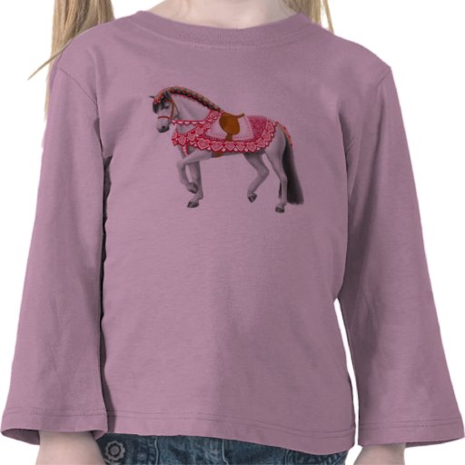 Valentine Horse Toddler Long Sleeve Tshirt