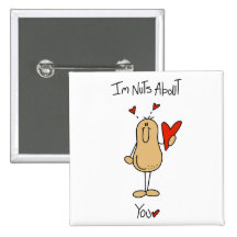 Valentine Nuts About You Pin