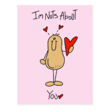 Valentine Nuts About You Post Cards