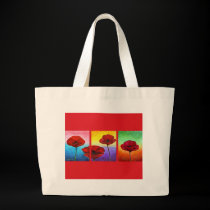 Valentine Red Poppies Painting - Multi bags