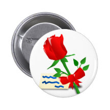 valentine rose icon Button