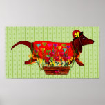 Valentine Weiner Dog Poster