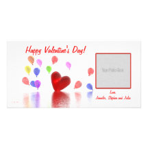 Valentines Day Celebration Photo Card Template