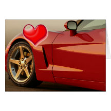 Valentine's Day Corvette Card