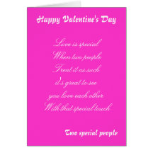 Valentine's  day  greetings cards-special people