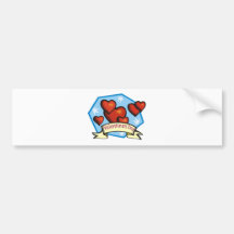 Valentine'S Day Hearts Bumper Stickers