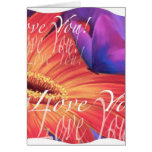 Valentine's Day Love Daisy Products - Multi Greeting Cards