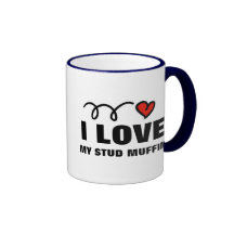 Valentines Day Mug for men | I love my stud muffin
