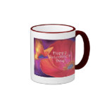 Valentine's Day Pink Poppy Butterfly - Multi Coffee Mug