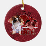 Valentines - Dont Be Cruel - Chihuahua - Gizmo Christmas Tree Ornaments