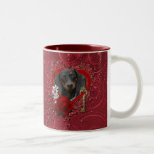 Valentines - Key to My Heart - Dachshund - Winston Coffee Mug