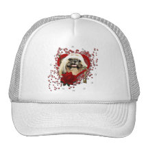 Valentines - Key to My Heart - Shih Tzu - Opal Hat