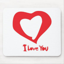 valentines love mouse mats