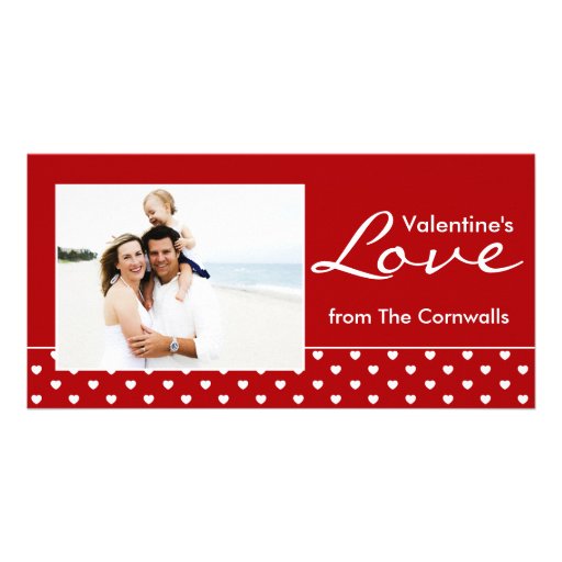 Valentine's Love Personalised Photo Card