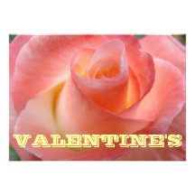 Valentine's Party! Invitations Pink Rose Flower