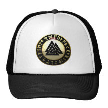 Valknut Rune Shield Mesh Hat