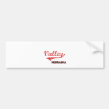 Valley Nebraska City Classic Bumper Sticker
