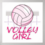 valley volley girl volleyball design print