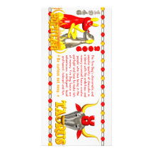 Valxart 2006 1946 2066 zodiac FireDog Taurus Customised Photo Card