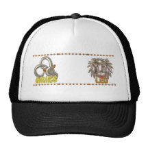 ValxArt Aries Leo zodiac friendship Mesh Hats