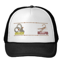 ValxArt Aries Scorpio zodiac friendship Trucker Hat