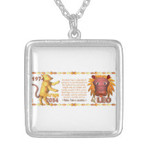 Valxart's 1974 WoodTiger  zodiac born Leo Pendants