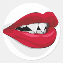 Vampira Mouth Stickers