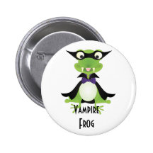 Vampire Frog Pinback Button