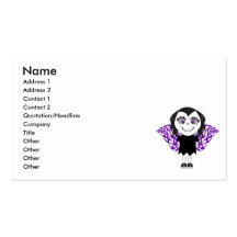 Vampire Girl Tribal Wings Business Cards