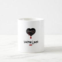 Vampire lover bleeding hearts mug