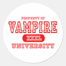 Vampire University Sticker