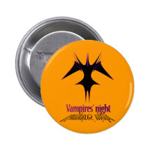 Vampires´ night pinback buttons