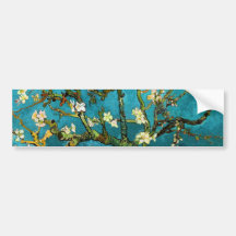 Van Gogh Blossoming Almond Tree Vintage Fine Art Bumper Sticker