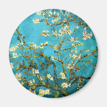 Van Gogh Blossoming Almond Tree Vintage Fine Art Magnet