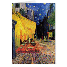 Van Gogh; Cafe Terrace at Night, Vintage Fine Art Cards