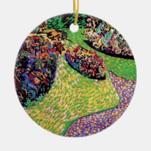 Van Gogh - Garden In Auvers Christmas Tree Ornaments