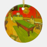 Van Gogh; Night Cafe, Vintage Impressionism Art Christmas Tree Ornaments