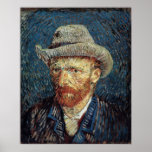 Van Gogh Self-Portrait with Grey Felt Hat Print