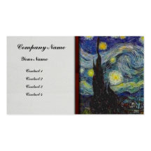 Van Gogh- Starry Night Business Card Templates