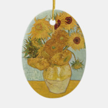 Van Gogh Sunflowers Christmas Ornament