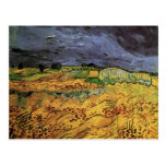 Van Gogh; The Fields, Vintage Post Impressionism Postcard